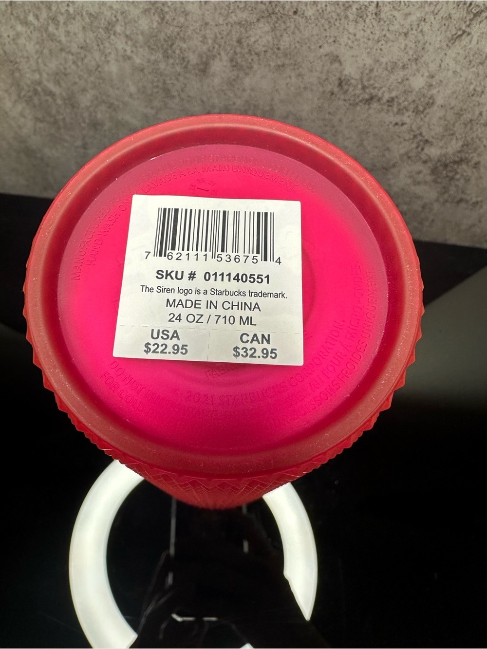 Starbucks Hot Pink Studded Tumbler with Straw - Bold Fuchsia - Picture 5 of 5